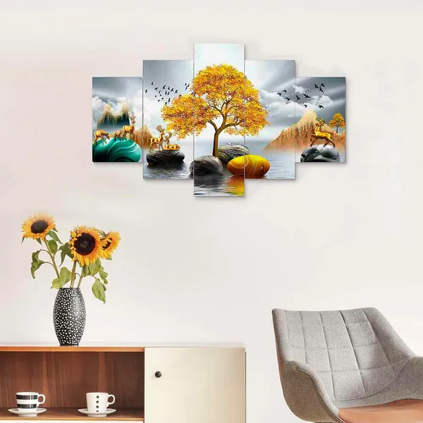 Mdf_Framed_3d_Wall_Painting_Set