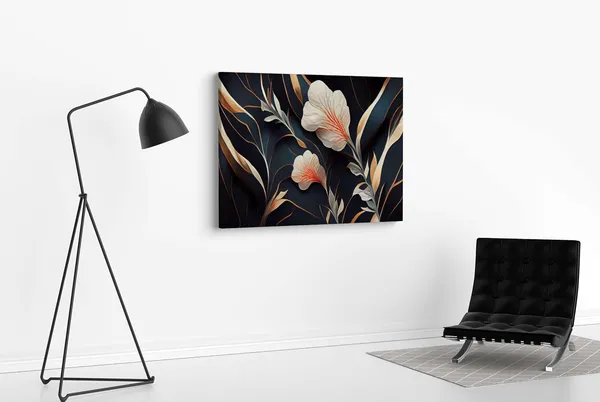 Framed_Canvas_Flower_Painting