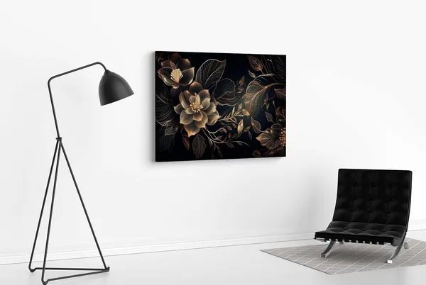 Framed_Canvas_Flower_Painting