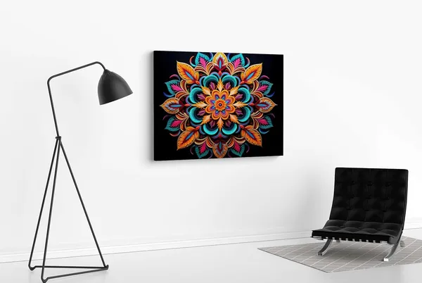 Mandala_Canvas_Painting_With_Frame