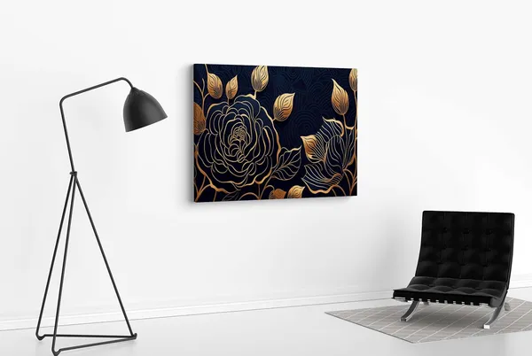 Framed_Canvas_Flower_Painting
