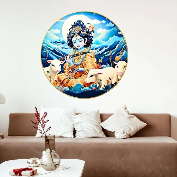 Radha_Krishna_Wall_Painting_With_Frame