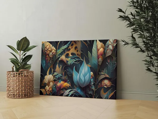 Framed_Canvas_Flower_Painting