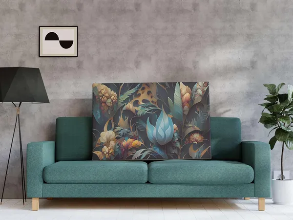 Framed_Canvas_Flower_Painting