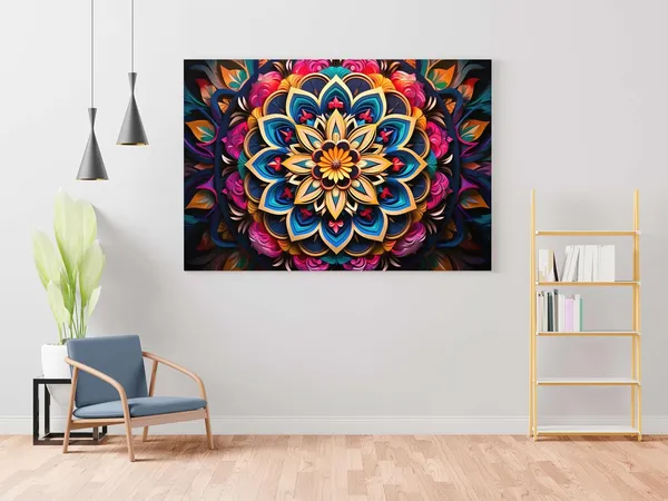 Mandala_Canvas_Painting_With_Frame
