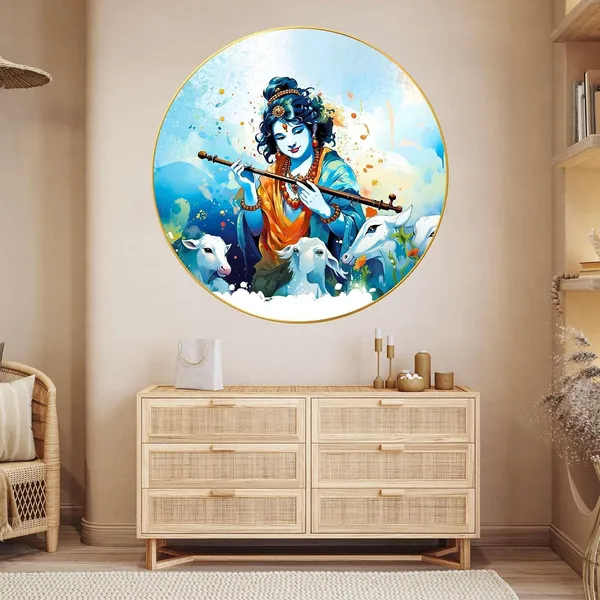 Radha_Krishna_Wall_Painting_With_Frame