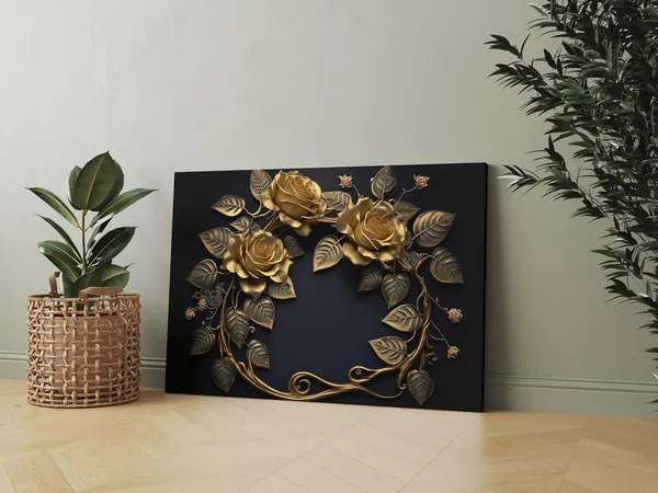 Canvas_Flower_Painting_With_Frame