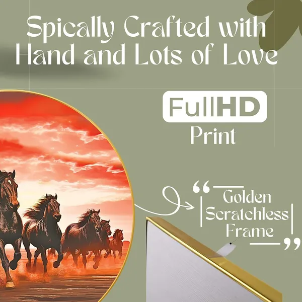Seven_Horses_Vastu_Framed_Painting