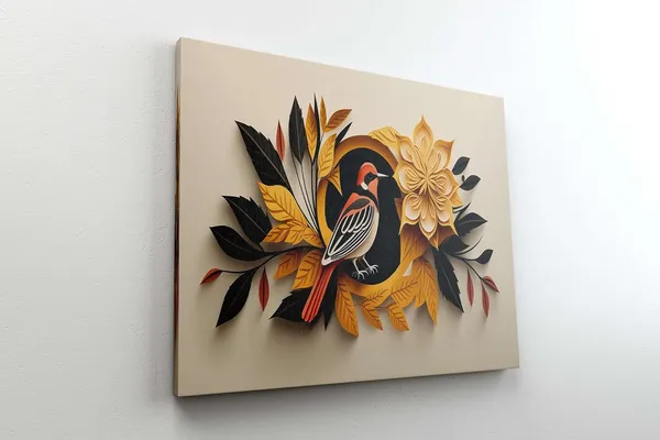 Framed_Canvas_Flower_Painting