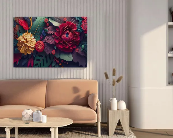 Framed_Canvas_Flower_Painting