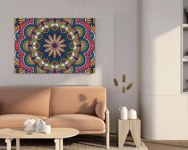 Mandala_Canvas_Painting_With_Frame