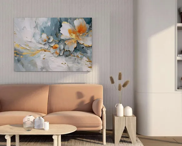 Framed_Canvas_Flower_Painting