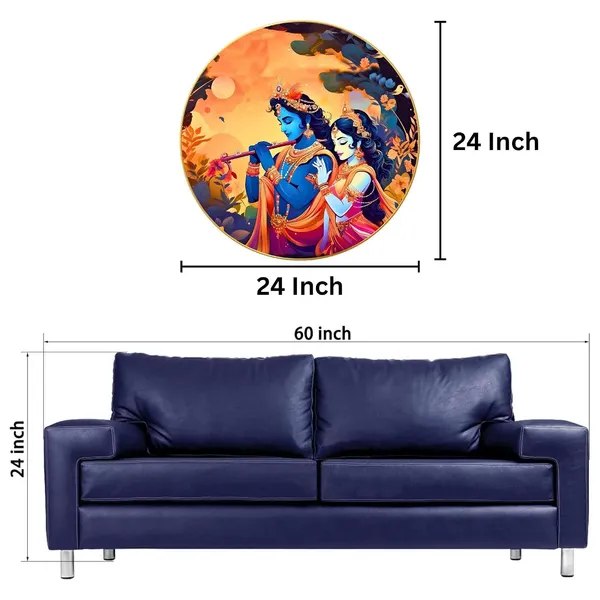 Radha_Krishna_Wall_Painting_With_Frame