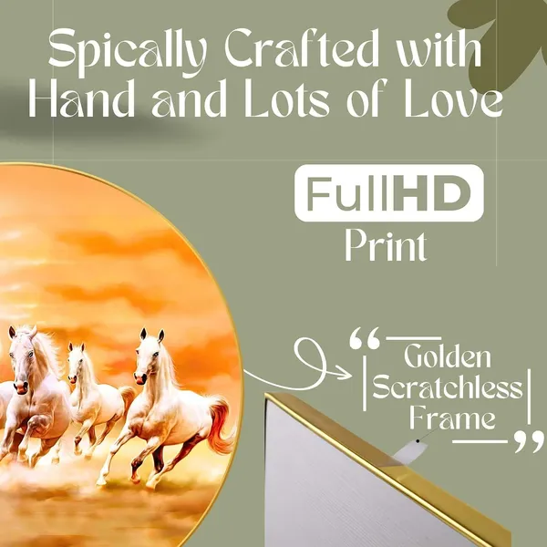 Seven_Horses_Vastu_Framed_Painting