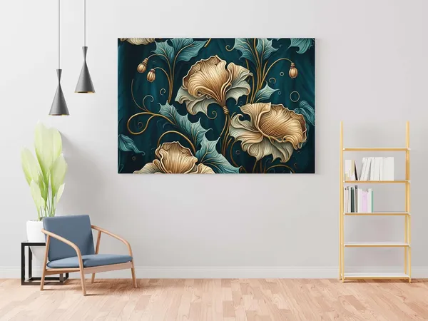 Framed_Canvas_Flower_Painting