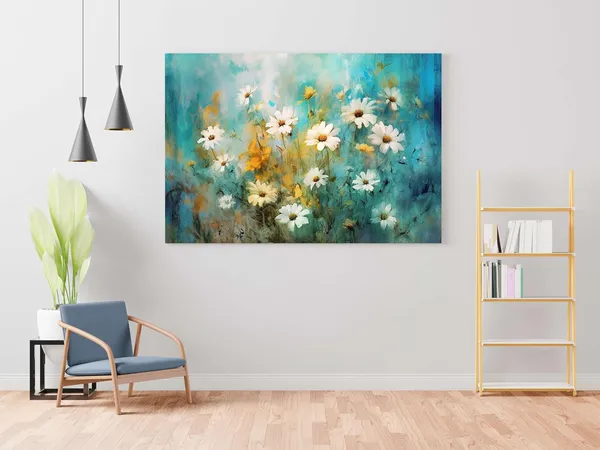 Framed_Canvas_Flower_Painting
