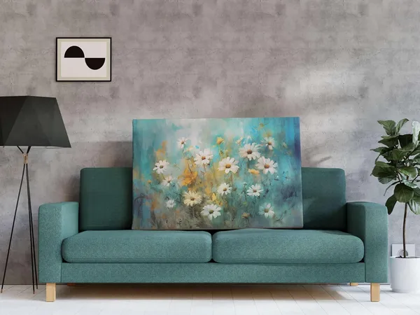 Framed_Canvas_Flower_Painting