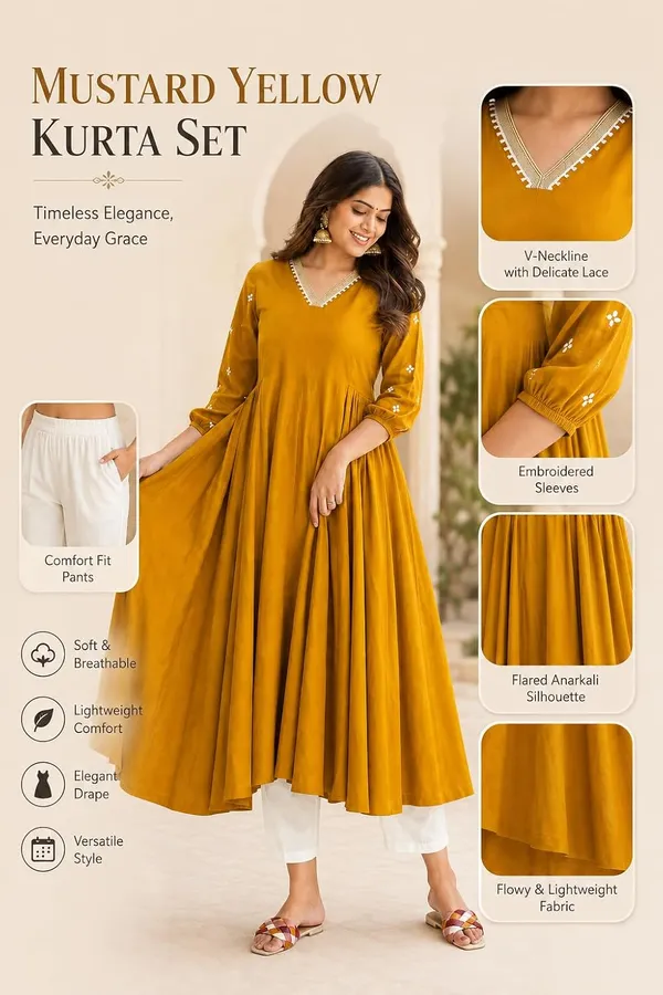 Women_S_Cotton_Embroidered_Anarkali_Kurti_With_Pant