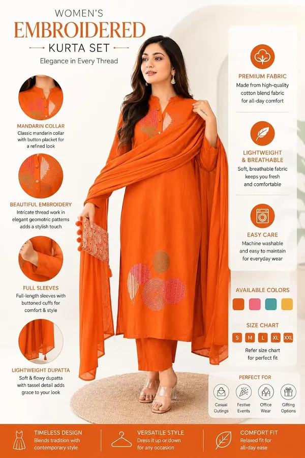 Women_S_Cotton_Embroidery_Kurti_Pant_Dupatta_Set