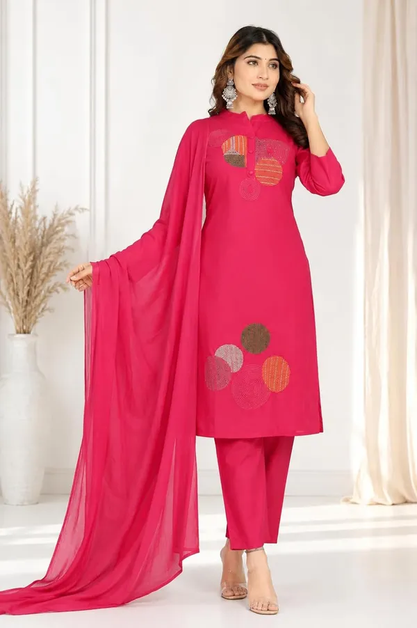 Women_S_Cotton_Embroidery_Kurti_With_Pant_Set