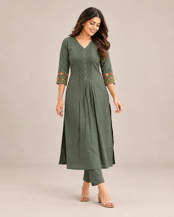 Women_S_Cotton_Kurti_With_Pant_And_Dupatta_Set