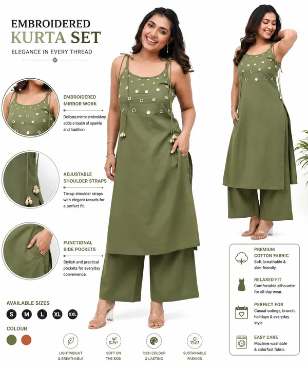 Women_S_Cotton_Embroidery_Kurti_With_Pant_Set