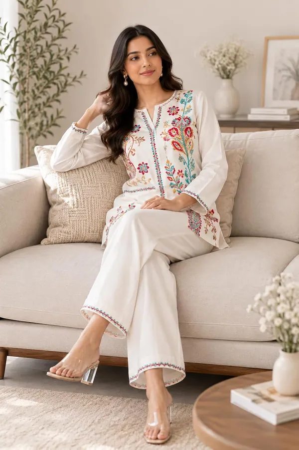 Women_S_Cotton_Embroidery_Kurti_With_Pant_Set