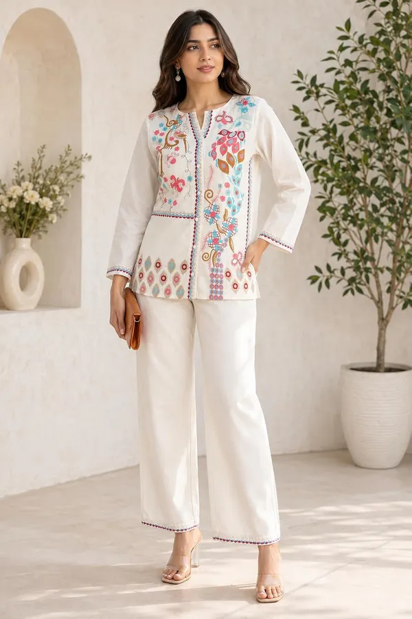 Women_S_Cotton_Embroidery_Kurti_With_Pant_Set
