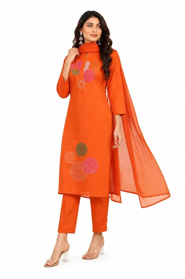 Women_S_Cotton_Embroidery_Kurti_With_Pant_Set