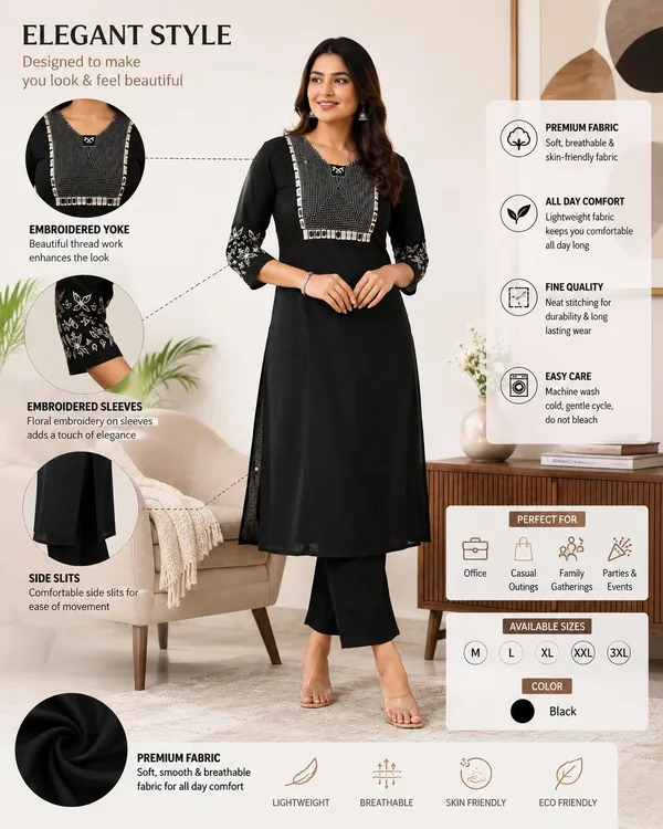 Women_S_Cotton_Embroidery_Kurti_With_Pant_Set