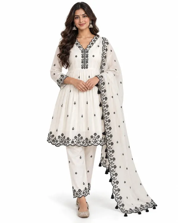 Women_S_Cotton_Embroidered_Kurti_With_Pant_And_Dupatta_Set