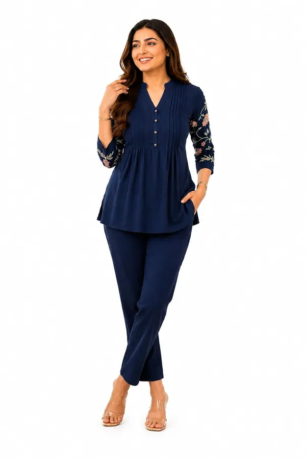 Women_S_Cotton_Embroidery_Kurti_With_Pant_Set
