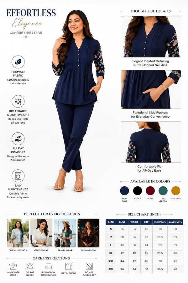 Women_S_Cotton_Embroidery_Kurti_With_Pant_Set