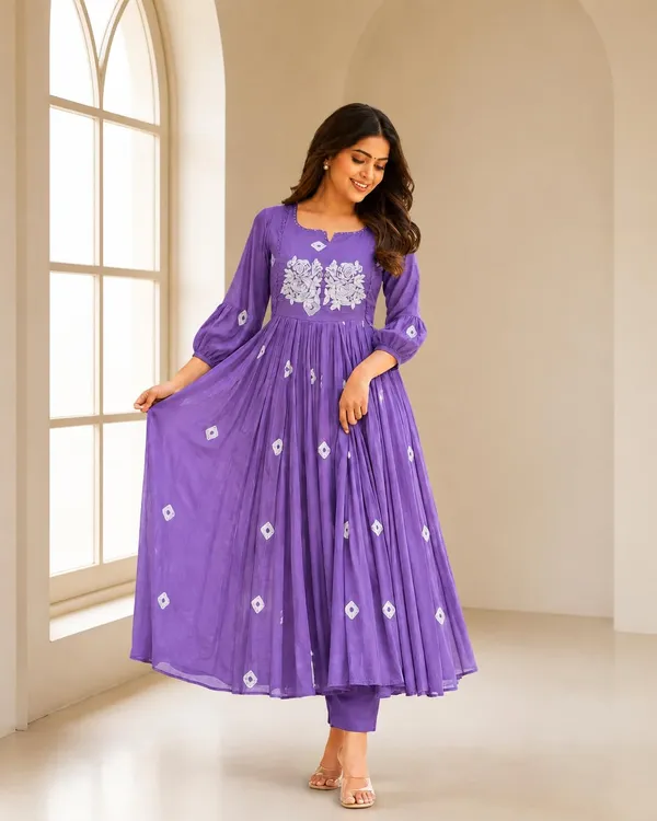 Women_S_Cotton_Anarkali_Kurti_With_Pant