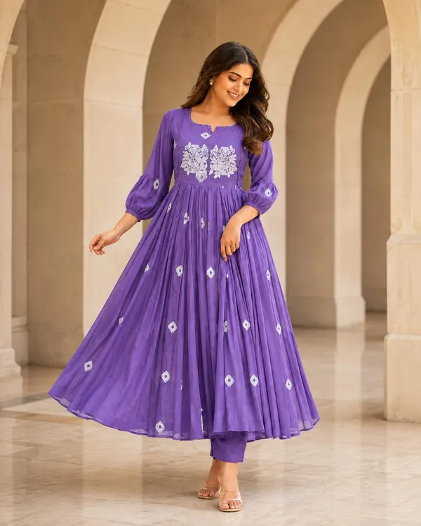 Women_S_Cotton_Anarkali_Kurti_With_Pant