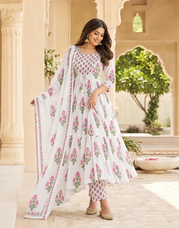 Women_S_Cotton_Anarkali_Kurti_With_Pant_And_Dupatta