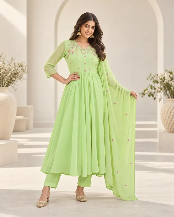 Women_S_Cotton_Embroidered_Anarkali_Kurti_Set_With_Pant_And_Dupatta