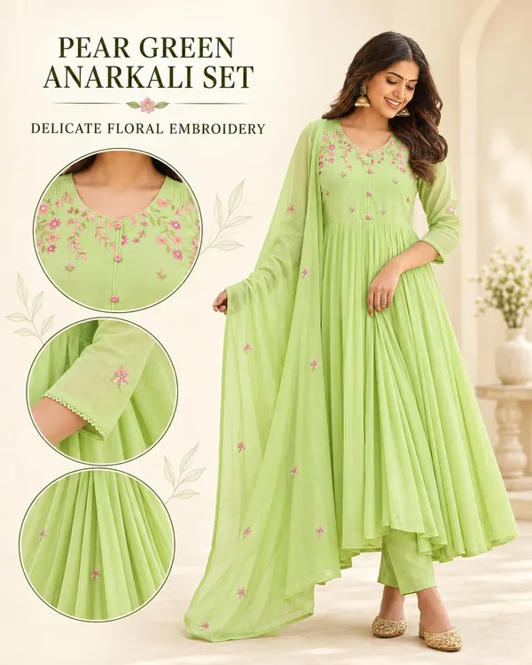 Women_S_Cotton_Embroidered_Anarkali_Kurti_Set_With_Pant_And_Dupatta