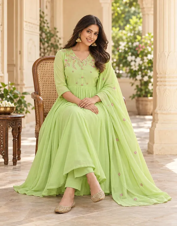 Women_S_Cotton_Embroidered_Anarkali_Kurti_Set_With_Pant_And_Dupatta