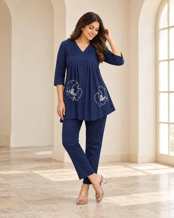 Women_S_Cotton_Anarkali_Kurta_With_Pant_Set