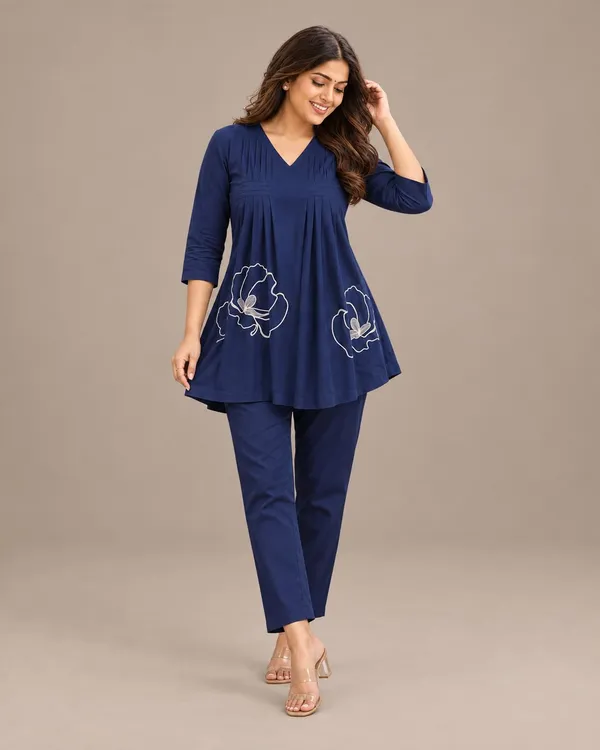 Women_S_Cotton_Anarkali_Kurta_With_Pant_Set