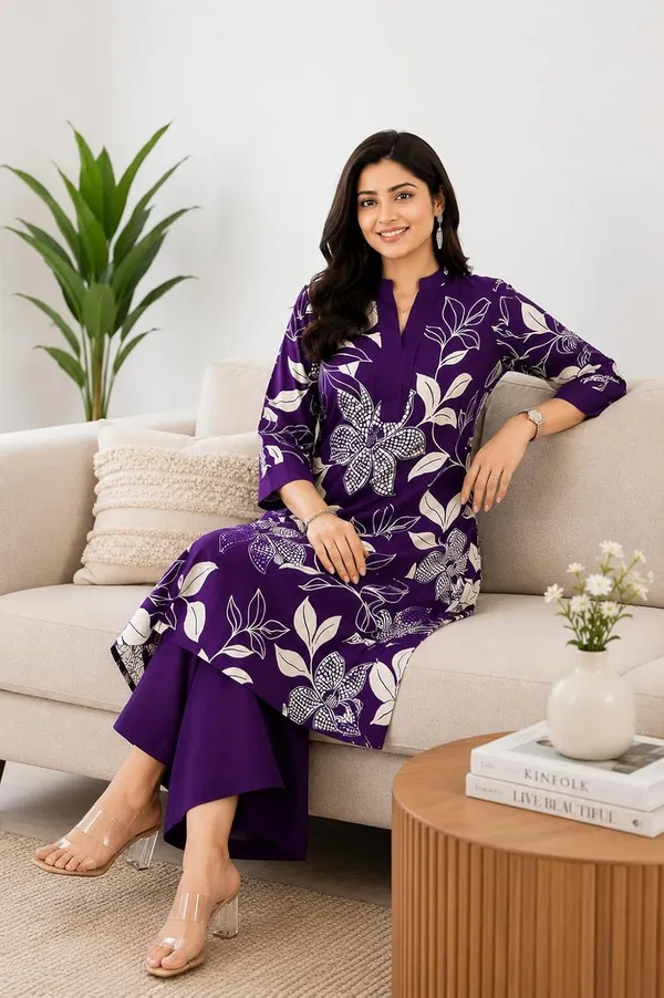 Women_S_Cotton_Kurti_With_Pant_Set