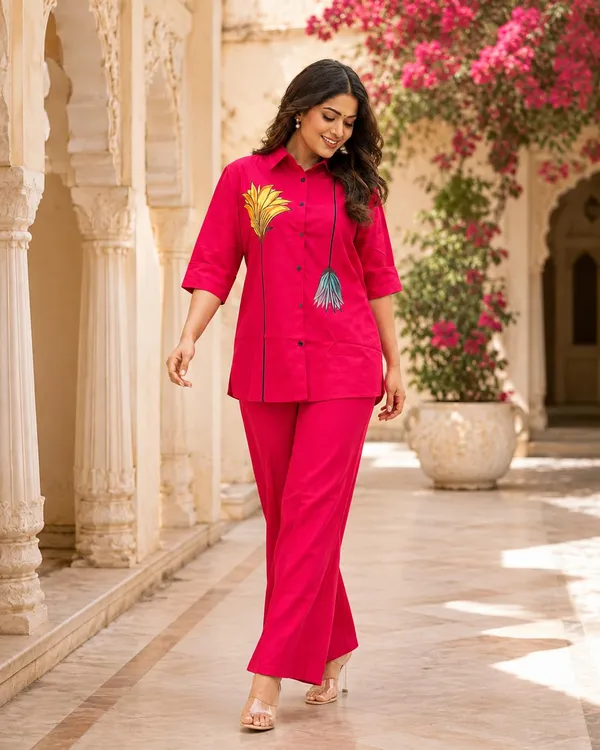 Women_S_Cotton_Kurti_With_Pant_Set