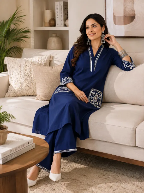 Women_S_Cotton_Embroidery_Kurti_With_Pant_Set