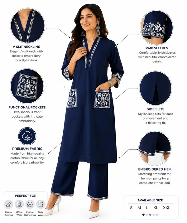 Women_S_Cotton_Embroidery_Kurti_With_Pant_Set