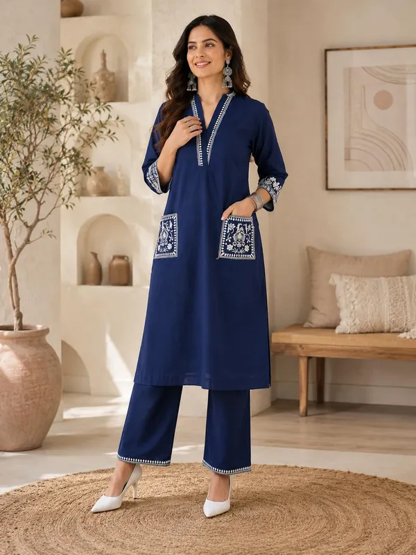 Women_S_Cotton_Embroidery_Kurti_With_Pant_Set