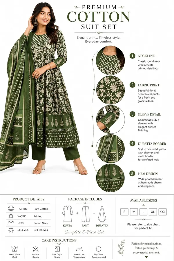 Women_S_Cotton_Anarkali_Kurti_With_Pant_And_Dupatta_Set