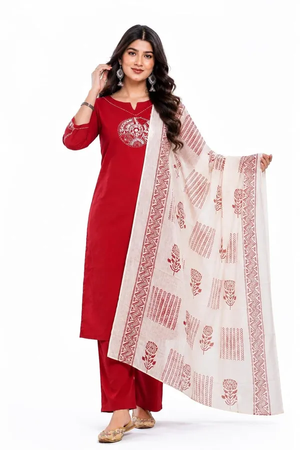 Women_S_Cotton_Embroidery_Kurti_With_Pant_Set
