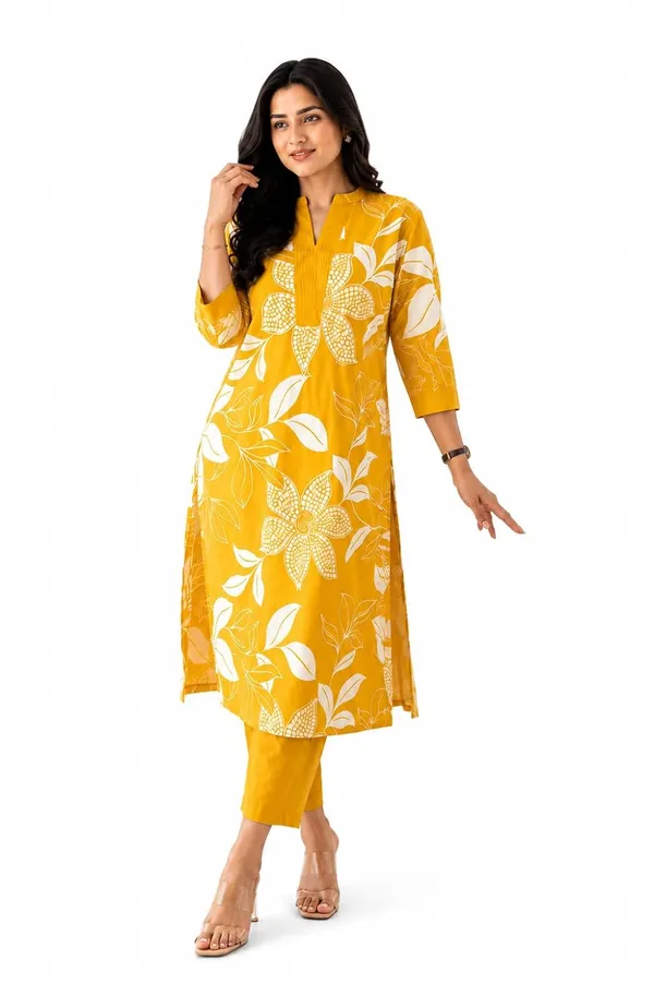 Women_S_Cotton_Kurti_With_Pant_Set