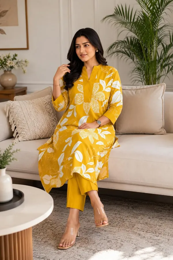Women_S_Cotton_Kurti_With_Pant_Set
